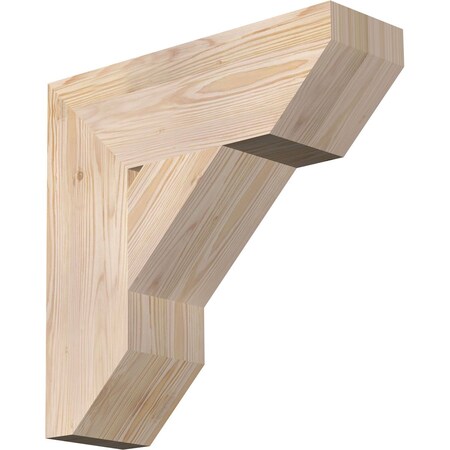 Ekena Millwork Traditional Slat Smooth Bracket, Douglas Fir, 5 1/2"W x 18"D x 18"H BKT06X18X18TRA06SDF